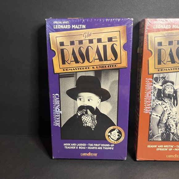 Set of 2 SEALED 1994 VHS The Little Rascals Vol 2 and 4 Remastered & Unedited - Picture 2 of 7